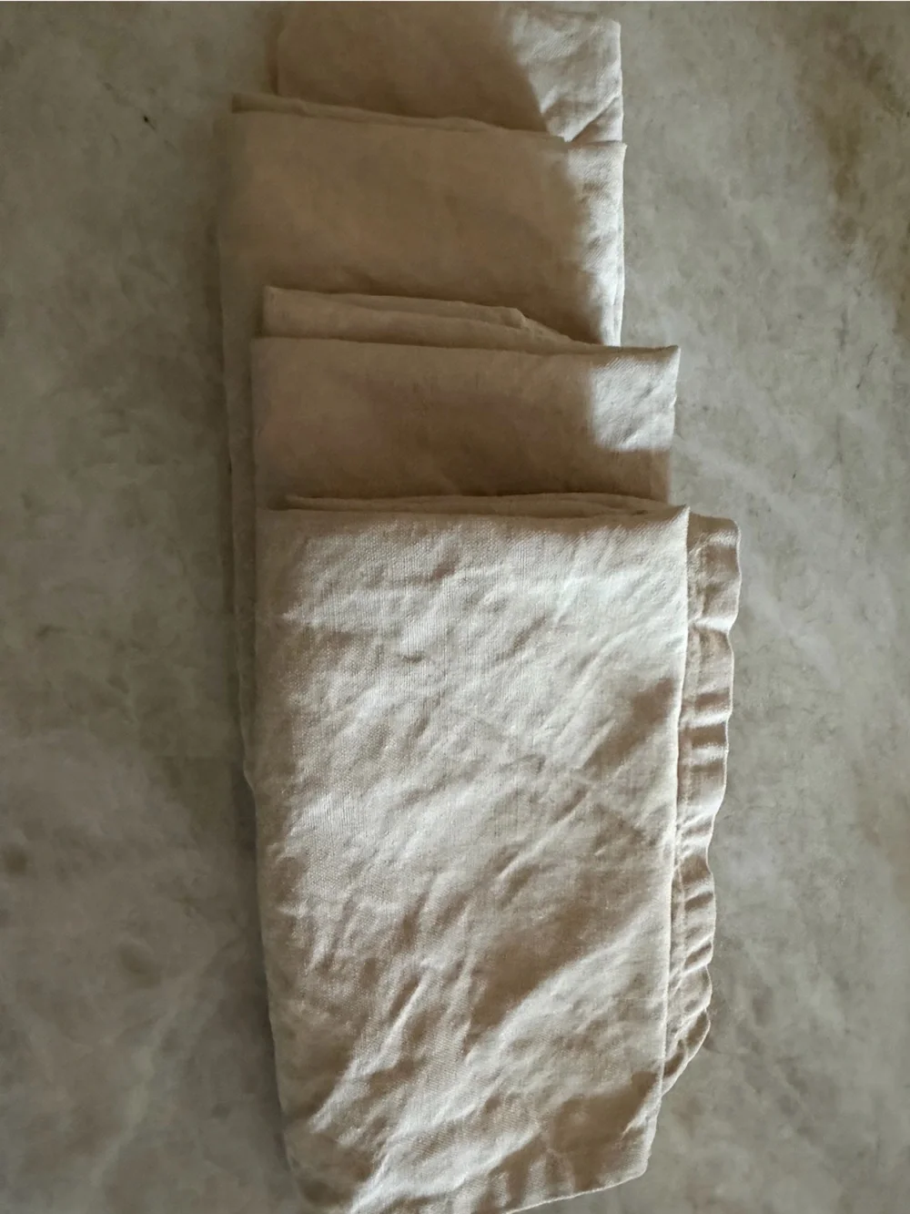 Garnier Thiebaut tan linen napkins set of 4